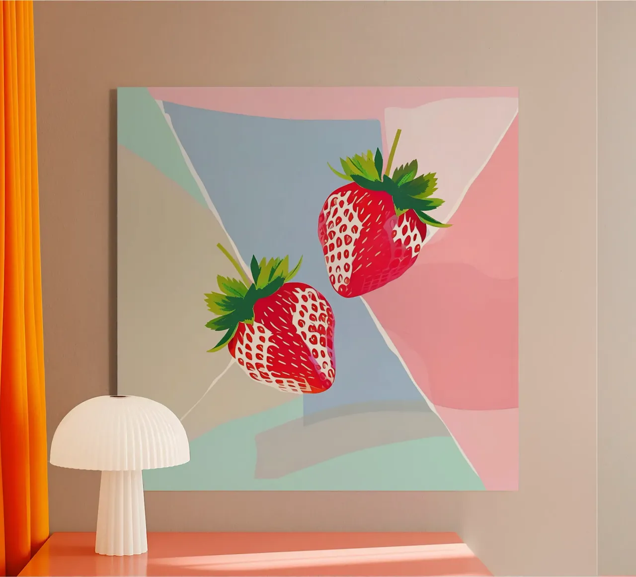Fragole_stile_A_5 plexiglass da Pink- und LoveArt by LK