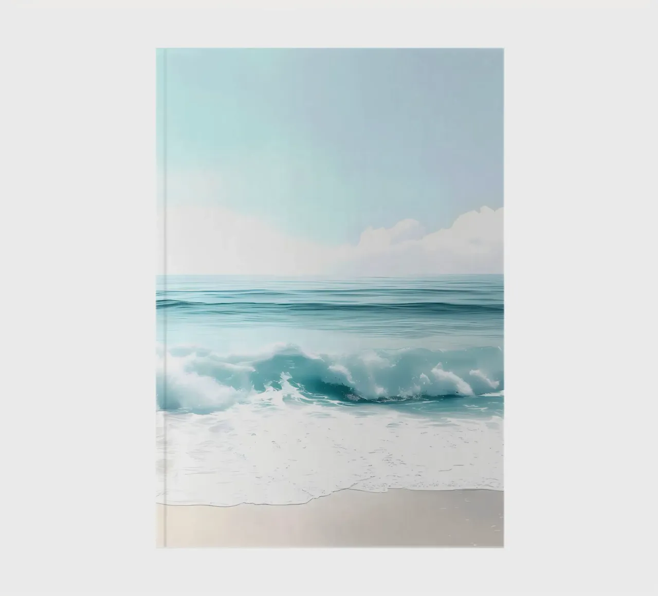 Ocean Wave on Sandy Beach notebook by Matthew Katz