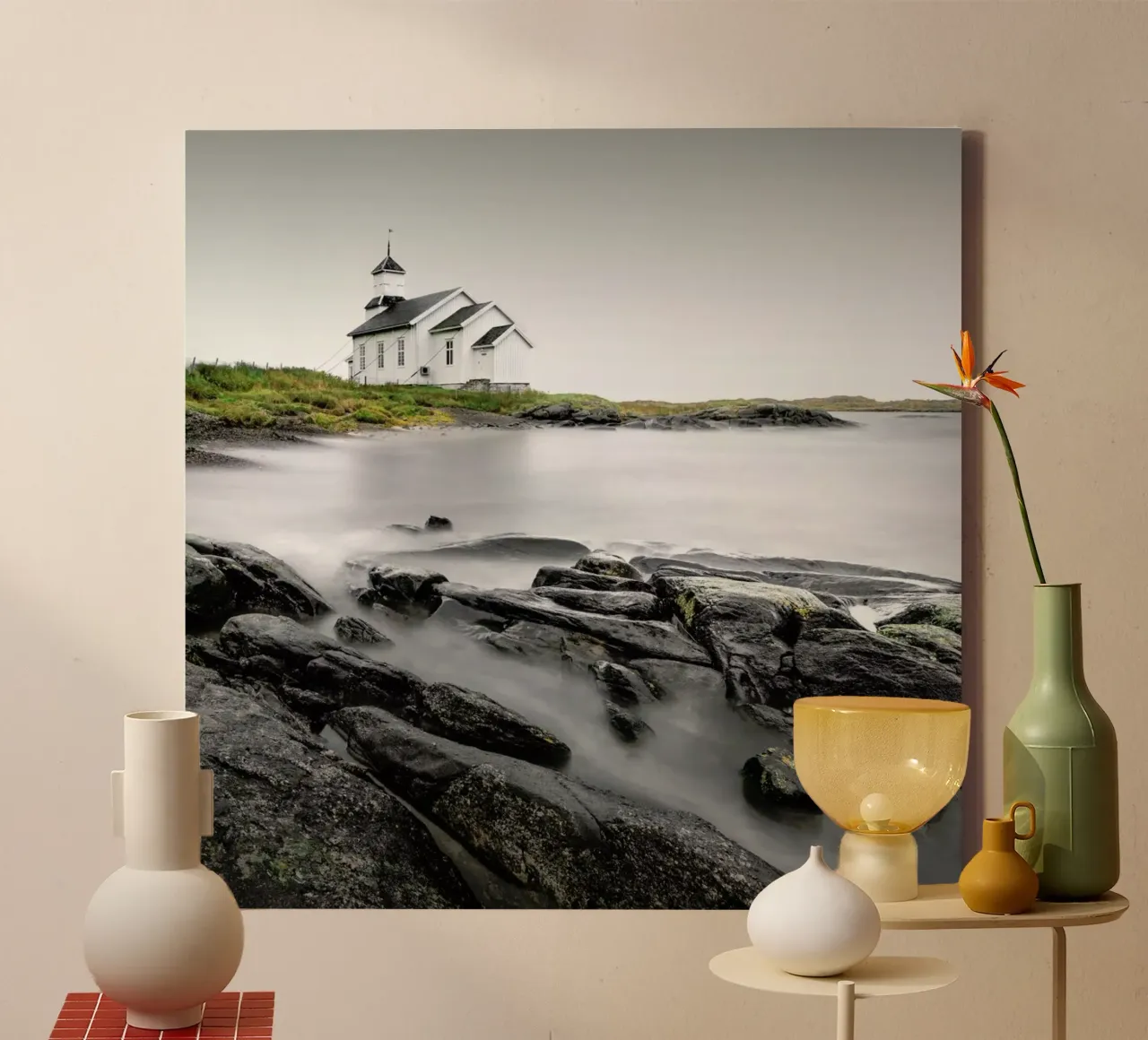 Gimsøy Kirke II - Lofoten 2018 canvas by Håggard Photography | Ronny Behnert