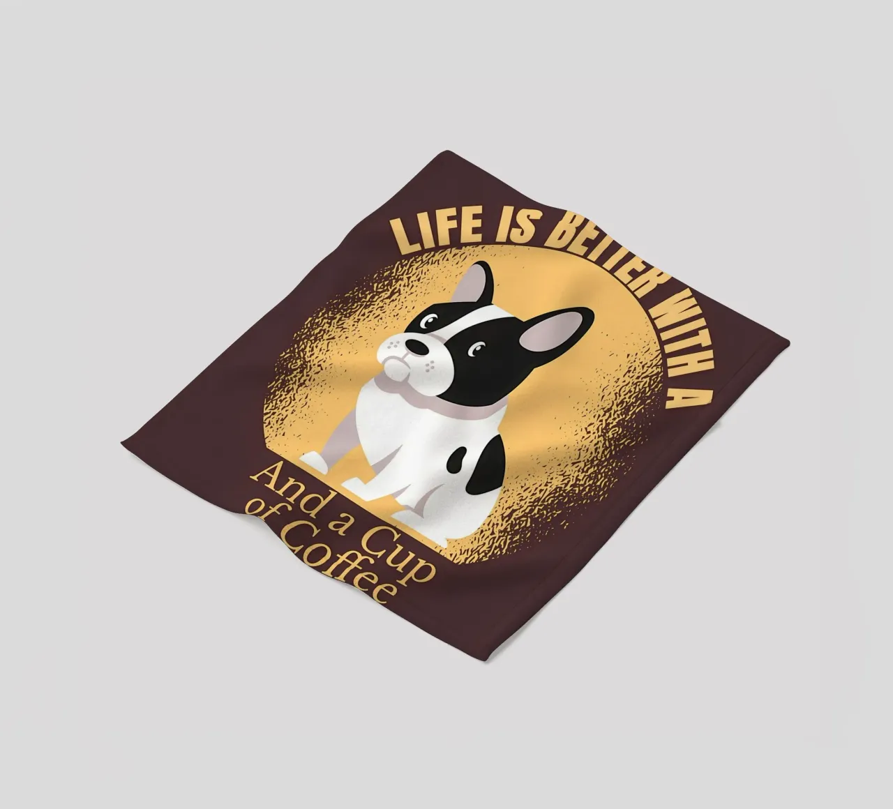 VITA DA FRENCHIE E CAFFÈ coperta in pile da Bartosz Powalka