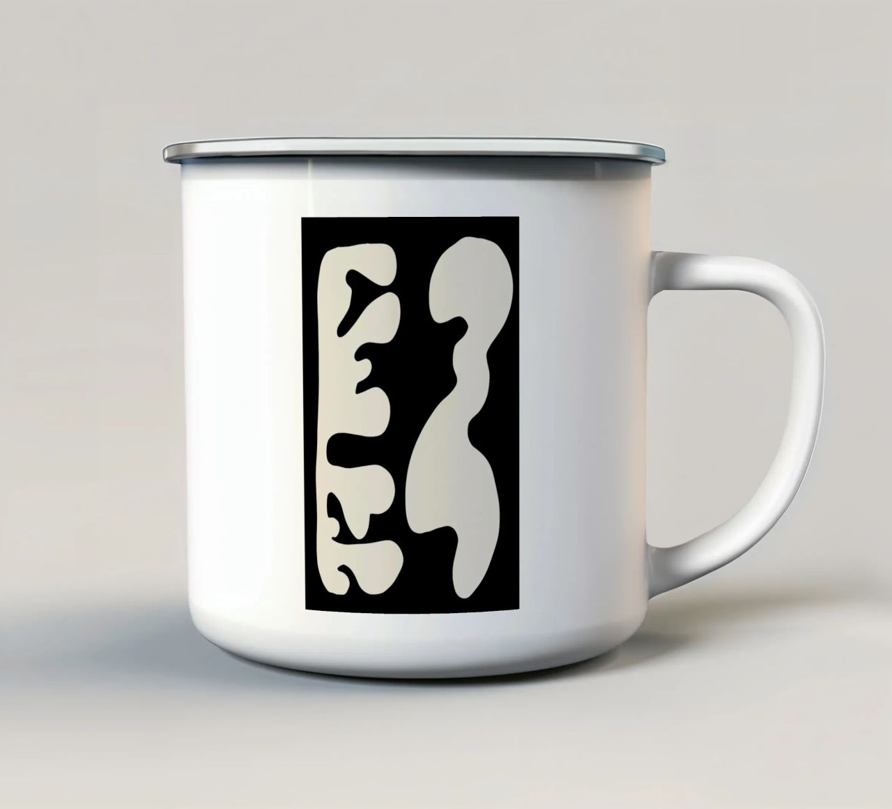 In Conversation tazza in smalto da Graphite