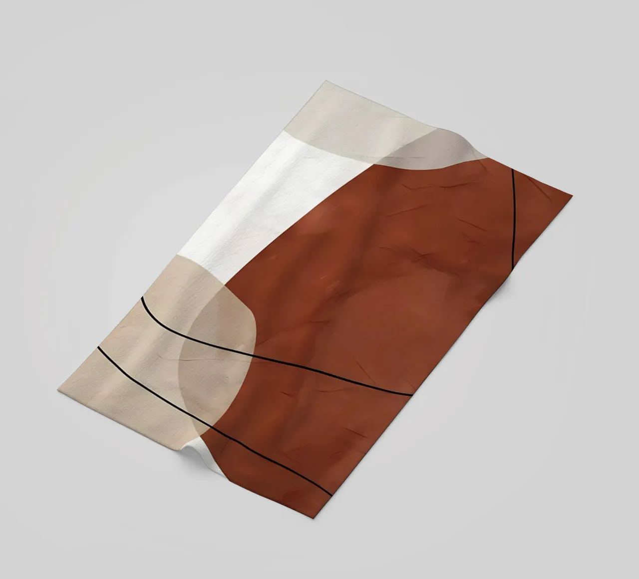 ORGANIC ABSTRACT 140B beach towel by Aiden Garcia