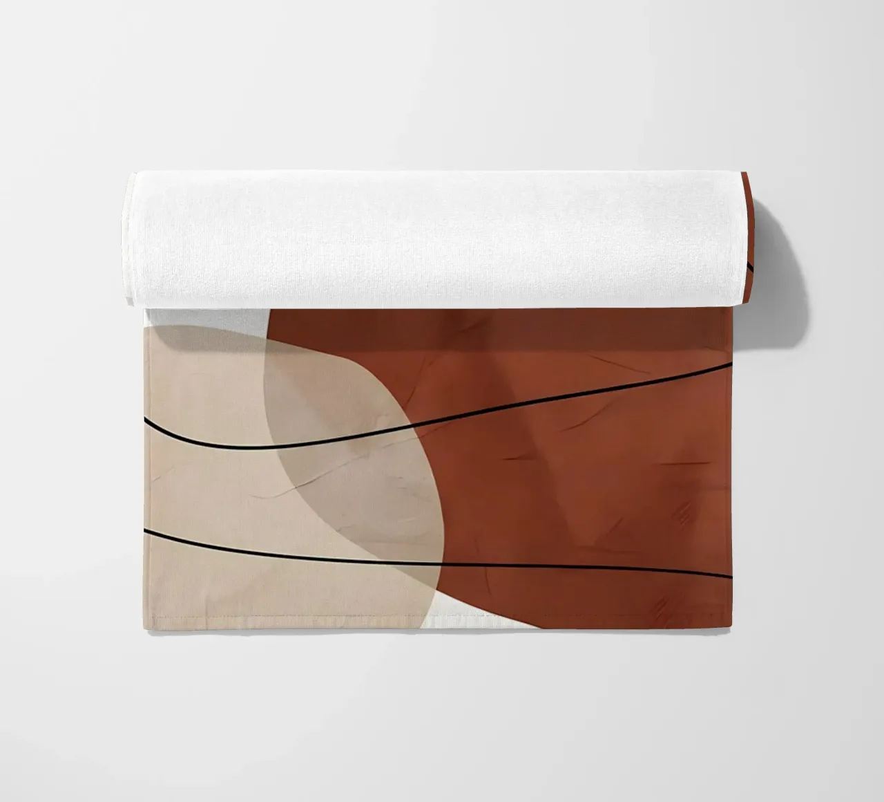ORGANIC ABSTRACT 140B beach towel by Aiden Garcia