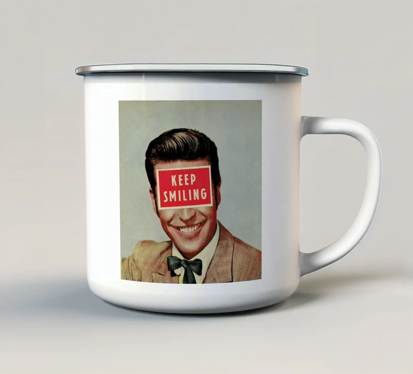 Solid Advice Emaille Tasse von Sammy Slabbinck