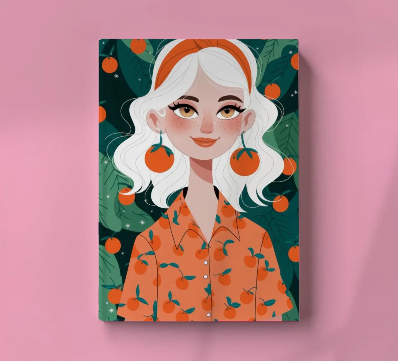 Citrus Delight Portrait notebook by Lumina Vision