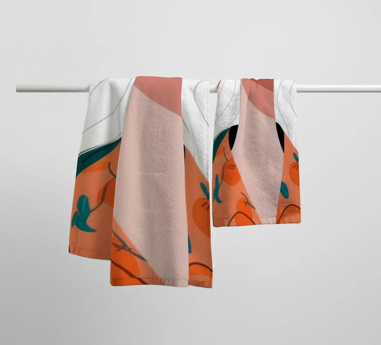 Citrus Delight Portrait towel by Lumina Vision