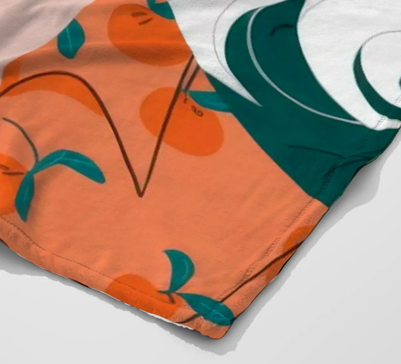 Citrus Delight Portrait fleece blanket by Lumina Vision