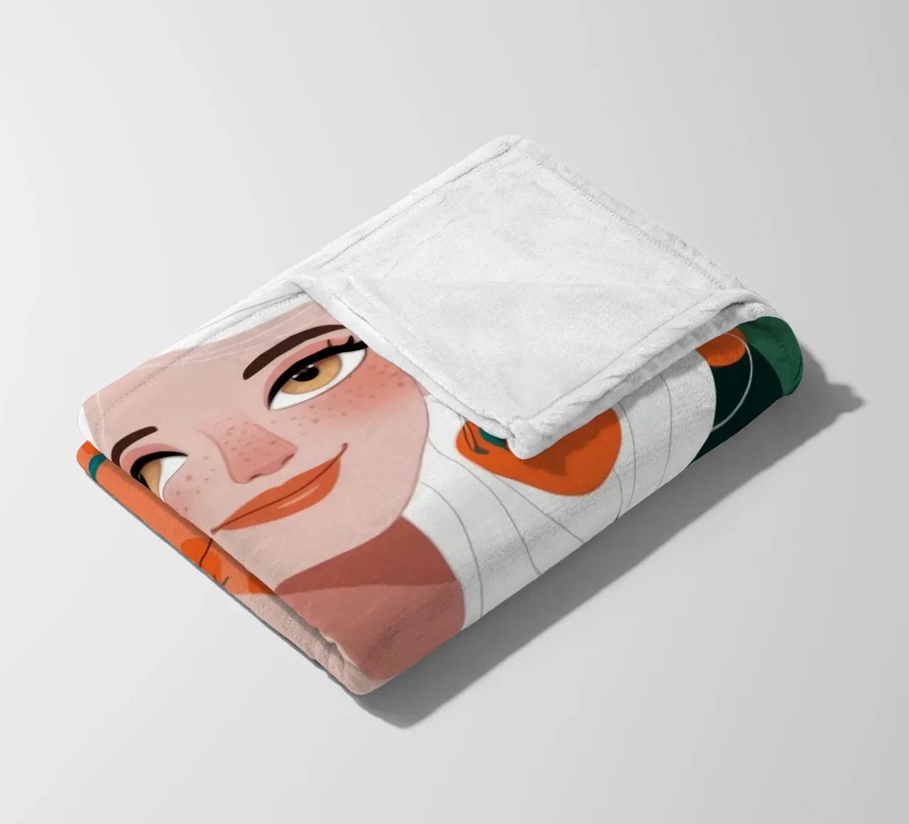 Citrus Delight Portrait fleece blanket by Lumina Vision