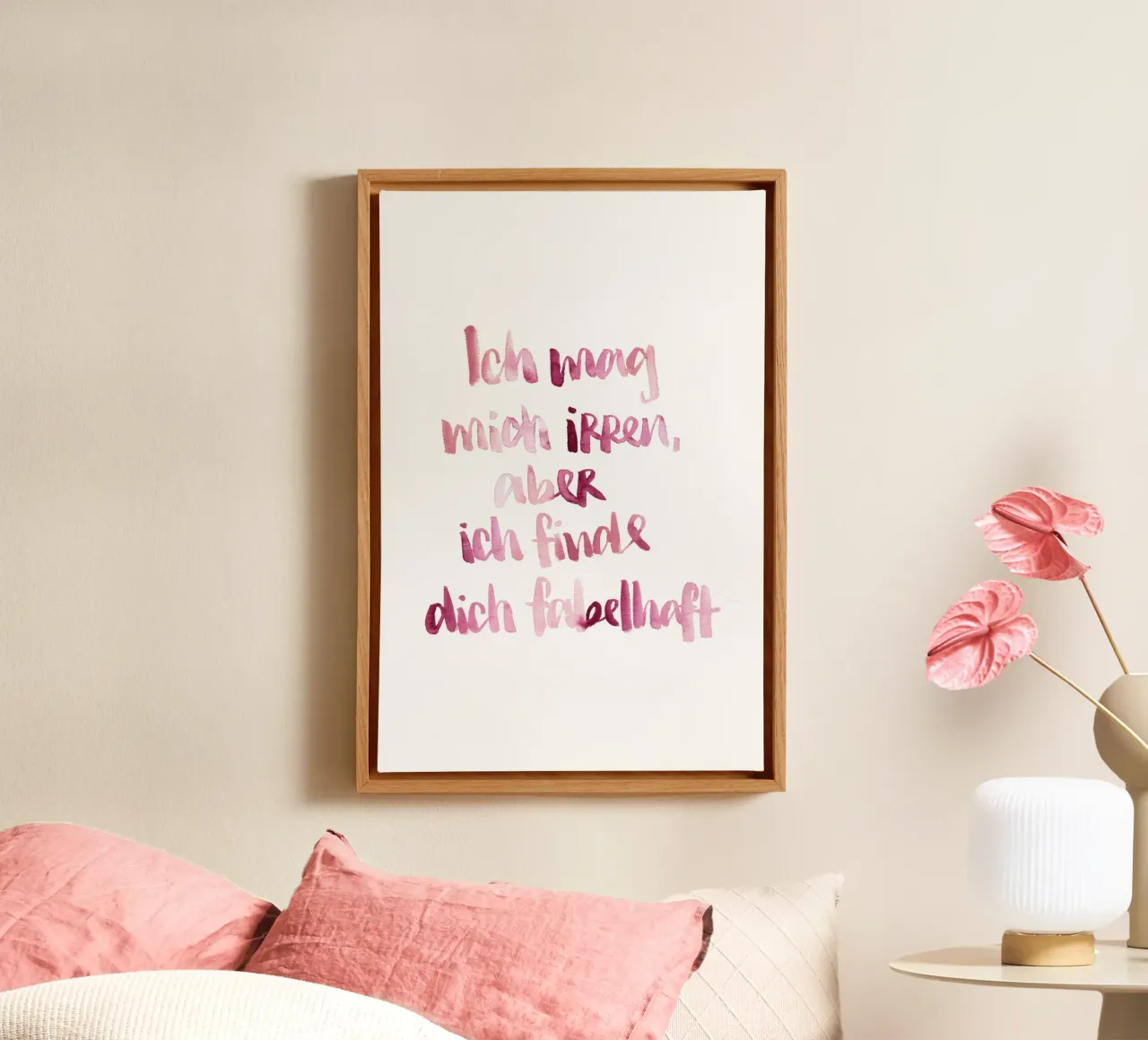 Ich mag mich irren canvas by Brushmeetspaper