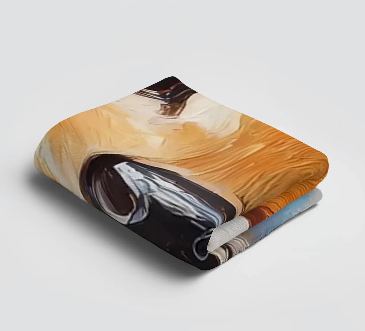 Hirsch mit Toilettenpapierhut Handtuch von Adrian Patel