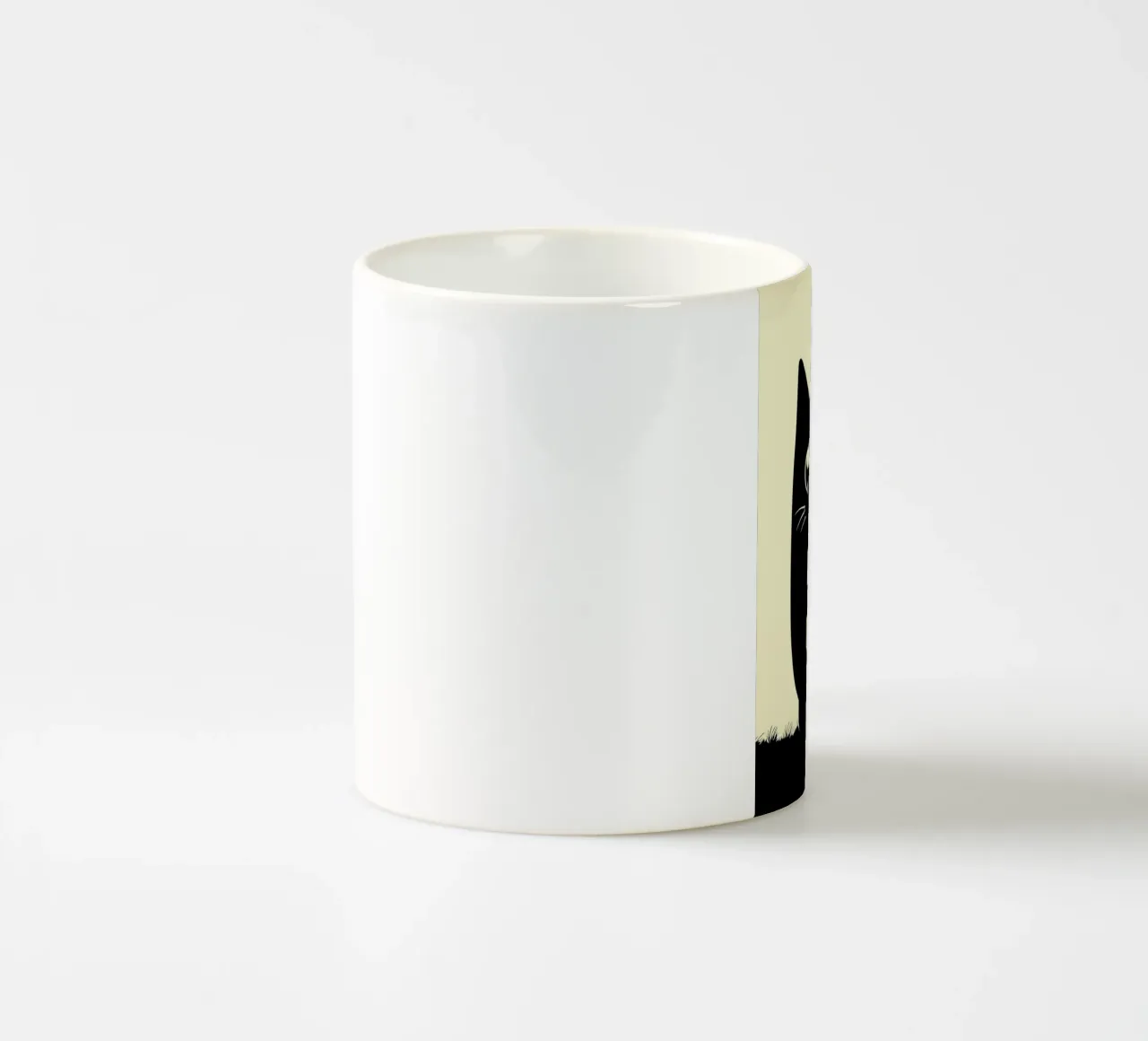 Gatto che beve caffè tazza in ceramica da Bartosz Powalka