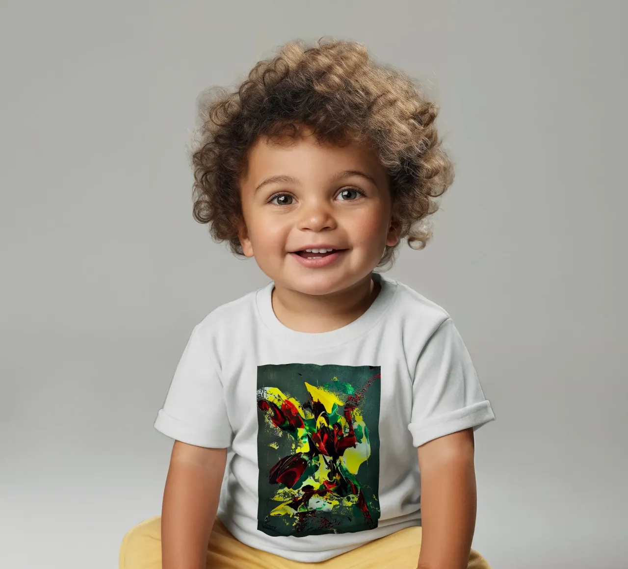 MESSAGE FROM THE HEART 7. maglietta neonato da Thierry Vobmann Abstract painting