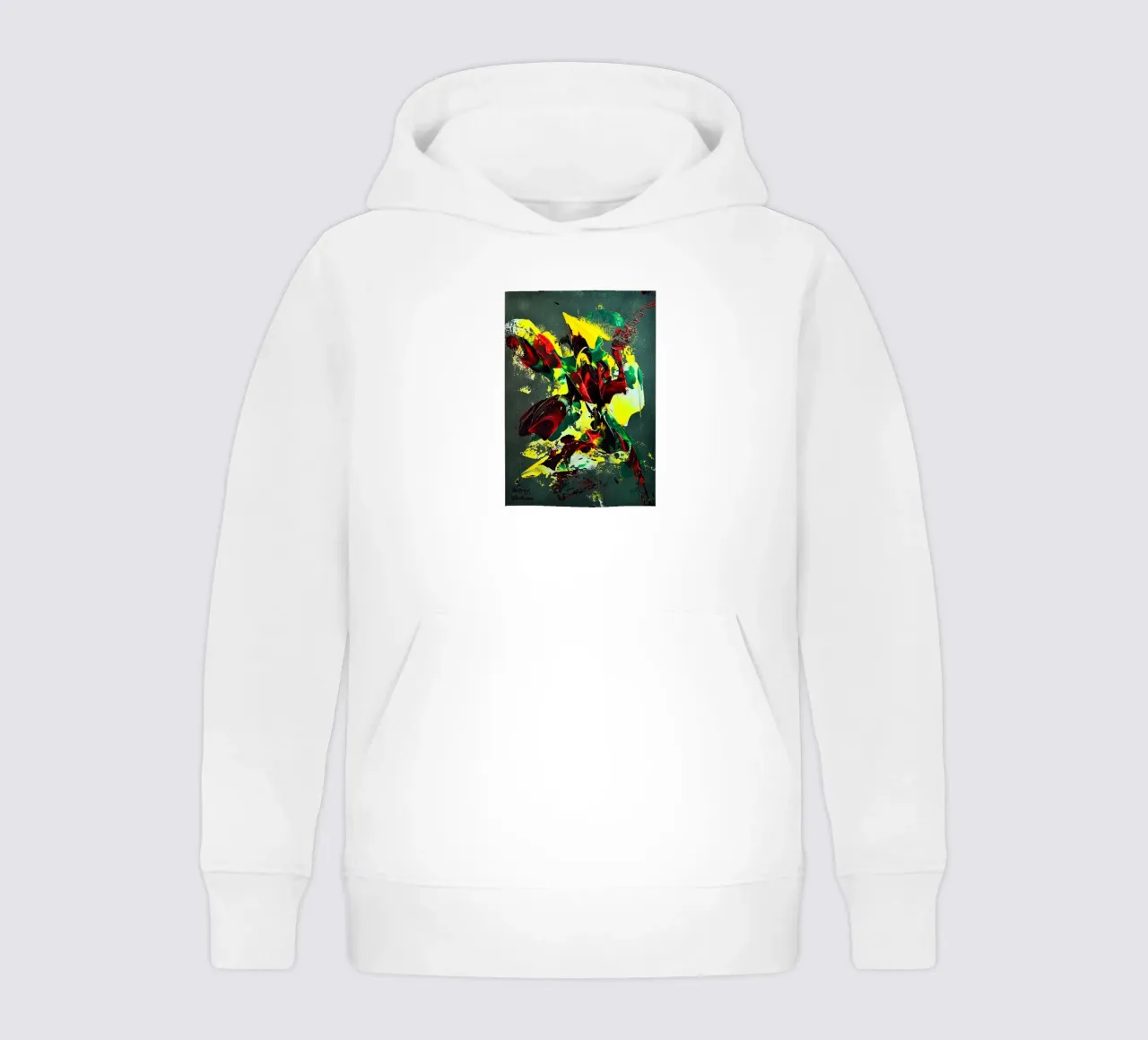 MESSAGE FROM THE HEART 7. sudadera con capucha para niño de Thierry Vobmann Abstract painting