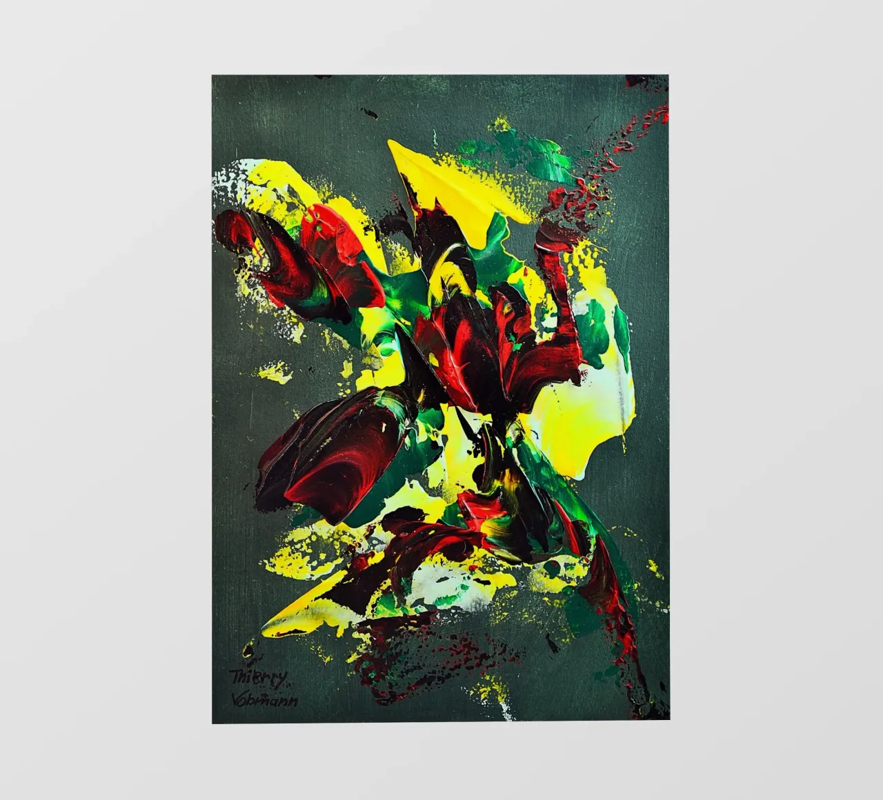 MESSAGE FROM THE HEART 7. pellicola backlit da Thierry Vobmann Abstract painting