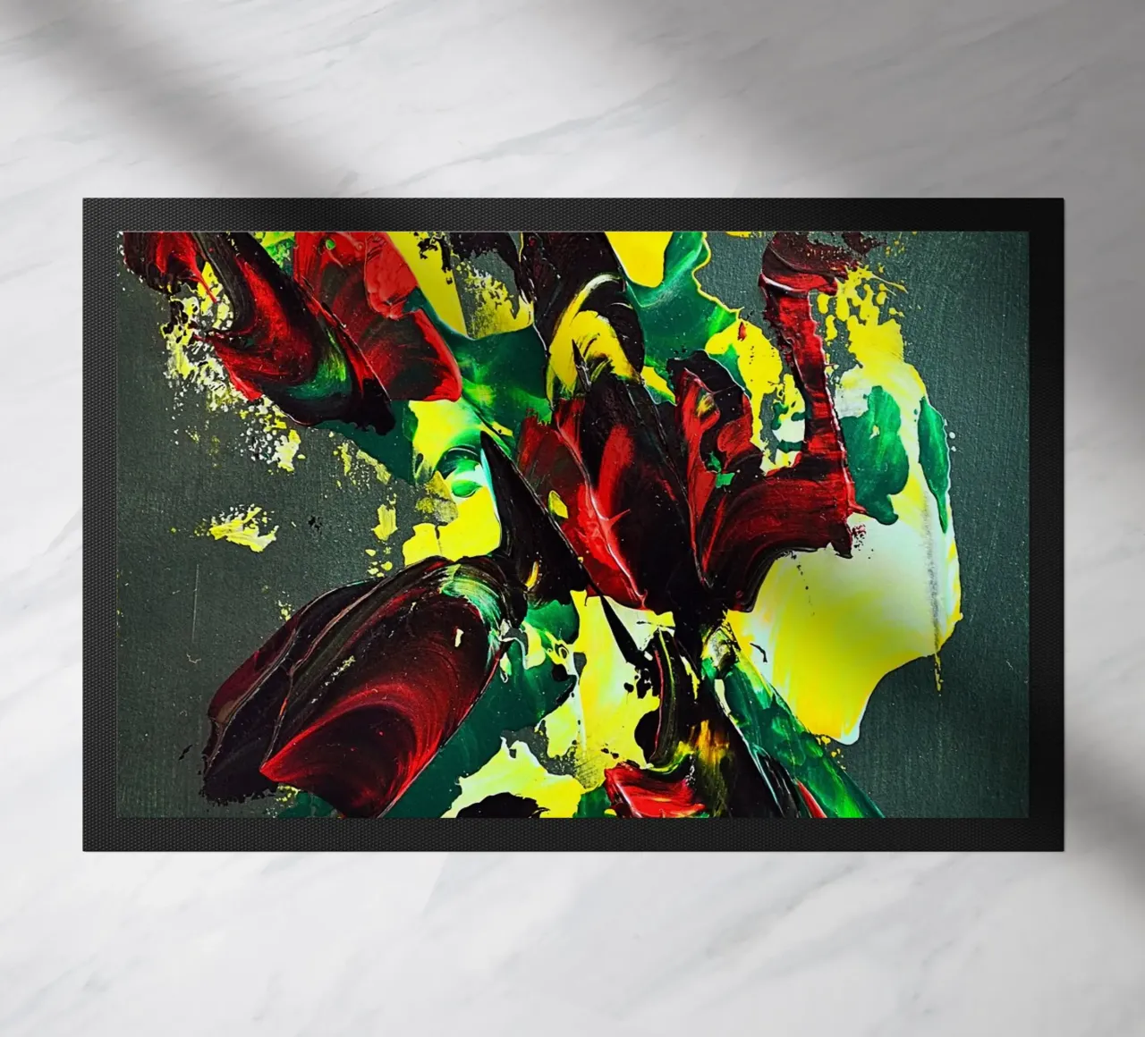 MESSAGE FROM THE HEART 7. zerbino da Thierry Vobmann Abstract painting