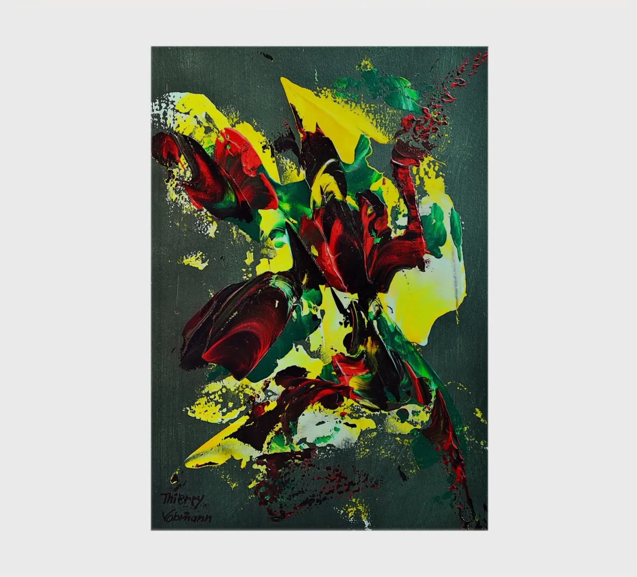 MESSAGE FROM THE HEART 7. diario da Thierry Vobmann Abstract painting