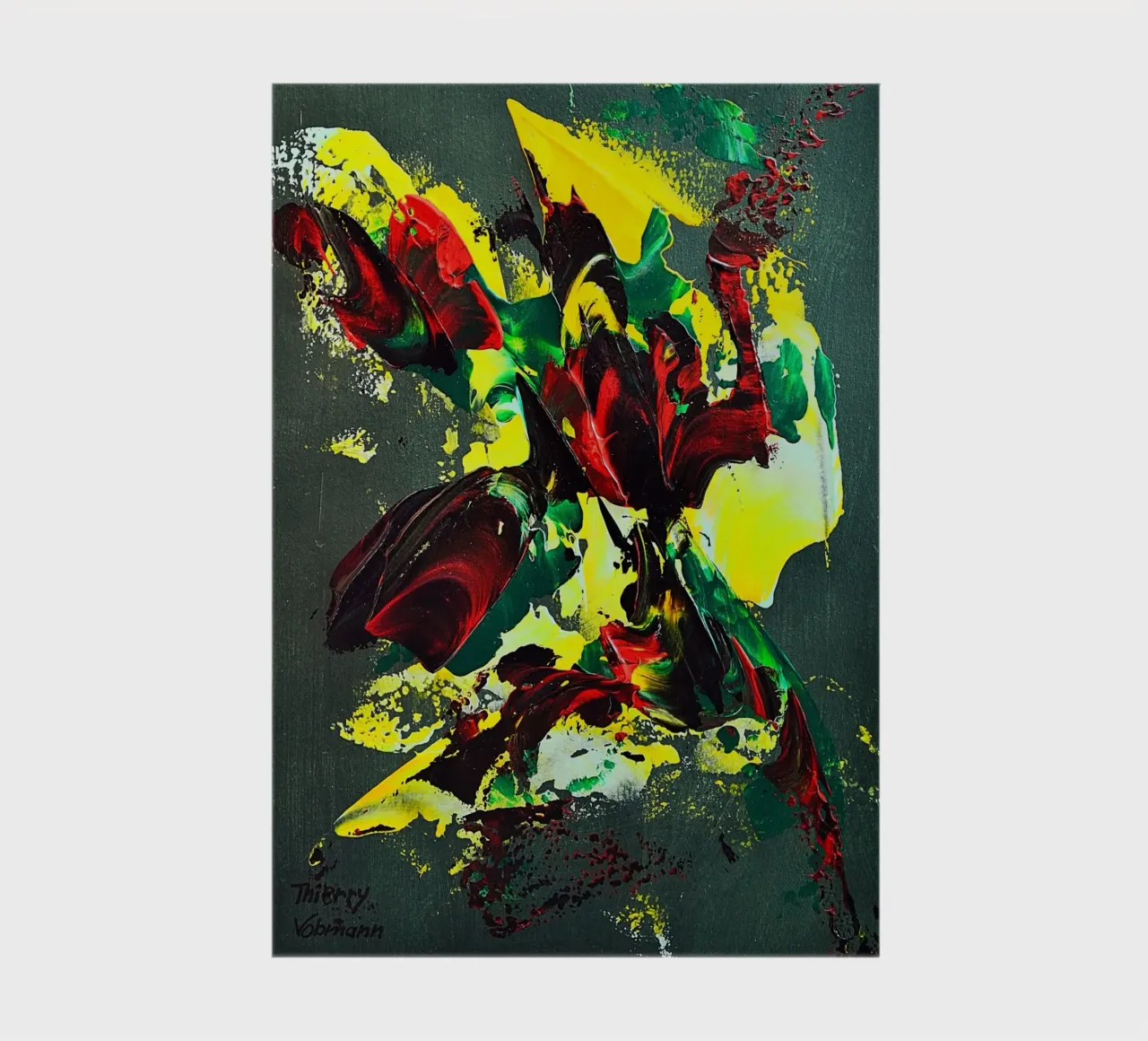 MESSAGE FROM THE HEART 7. diario da Thierry Vobmann Abstract painting