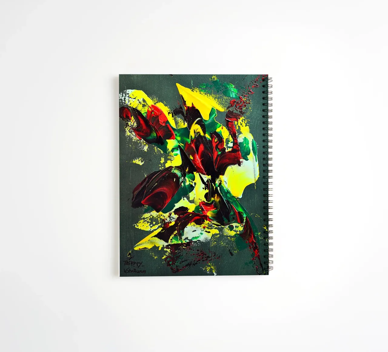 MESSAGE FROM THE HEART 7. diario ad anelli da Thierry Vobmann Abstract painting