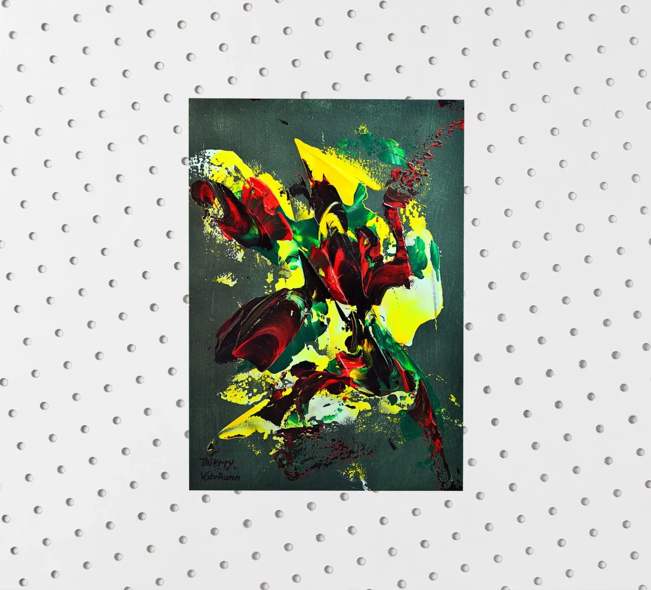 MESSAGE FROM THE HEART 7. adesivo da Thierry Vobmann Abstract painting