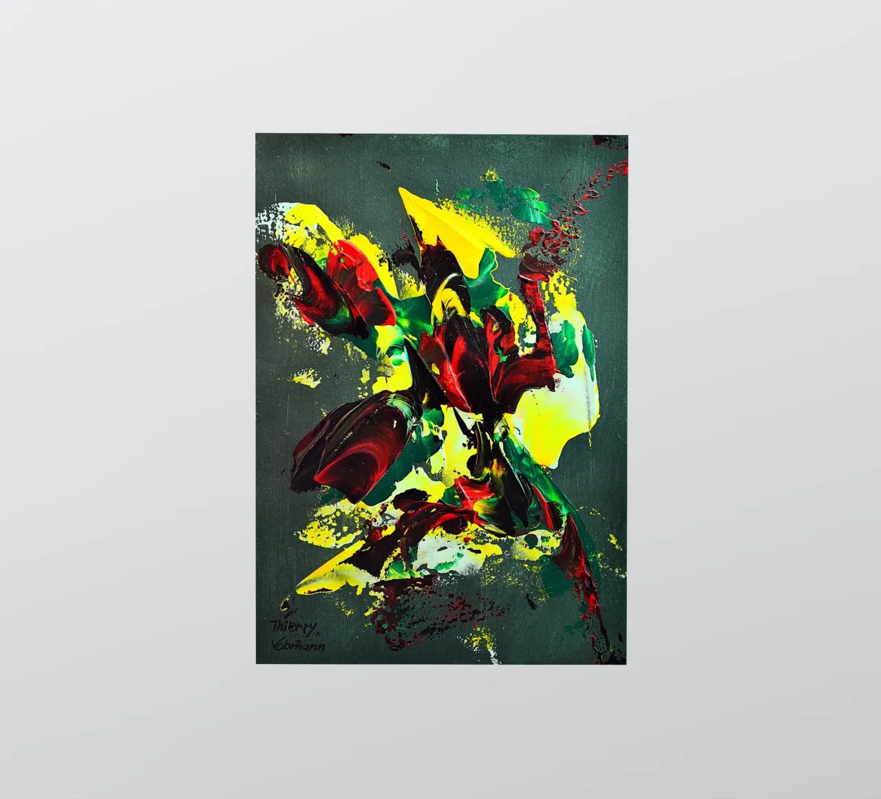 MESSAGE FROM THE HEART 7. adesivo da Thierry Vobmann Abstract painting