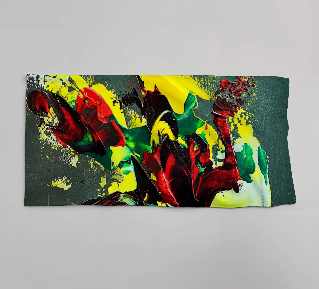 MESSAGE FROM THE HEART 7. asciugamano da bagno da Thierry Vobmann Abstract painting