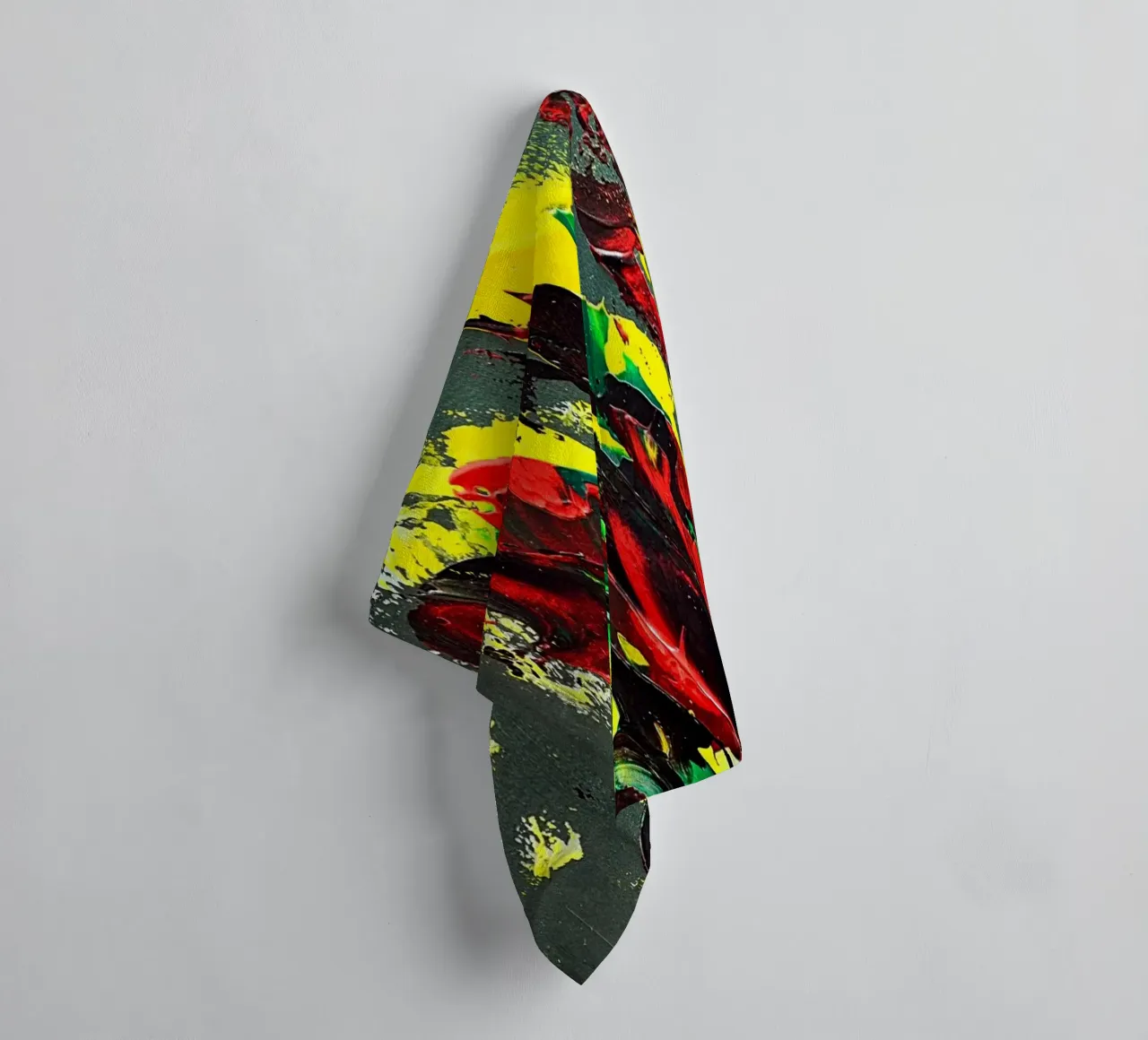 MESSAGE FROM THE HEART 7. asciugamano da bagno da Thierry Vobmann Abstract painting