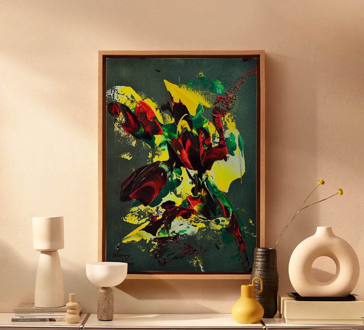 MESSAGE FROM THE HEART 7. tela da Thierry Vobmann Abstract painting