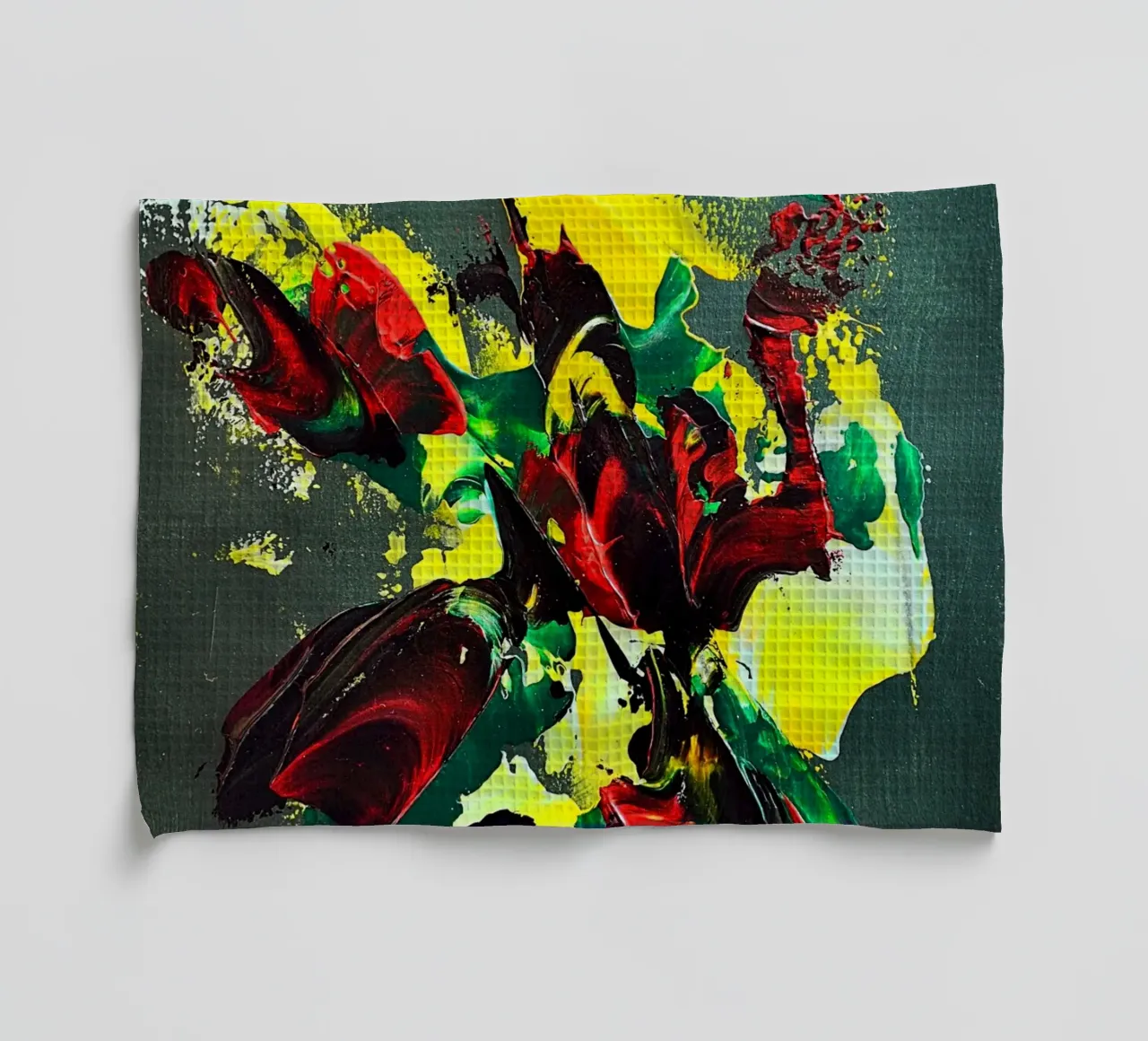 MESSAGE FROM THE HEART 7. canovaccio da cucina da Thierry Vobmann Abstract painting