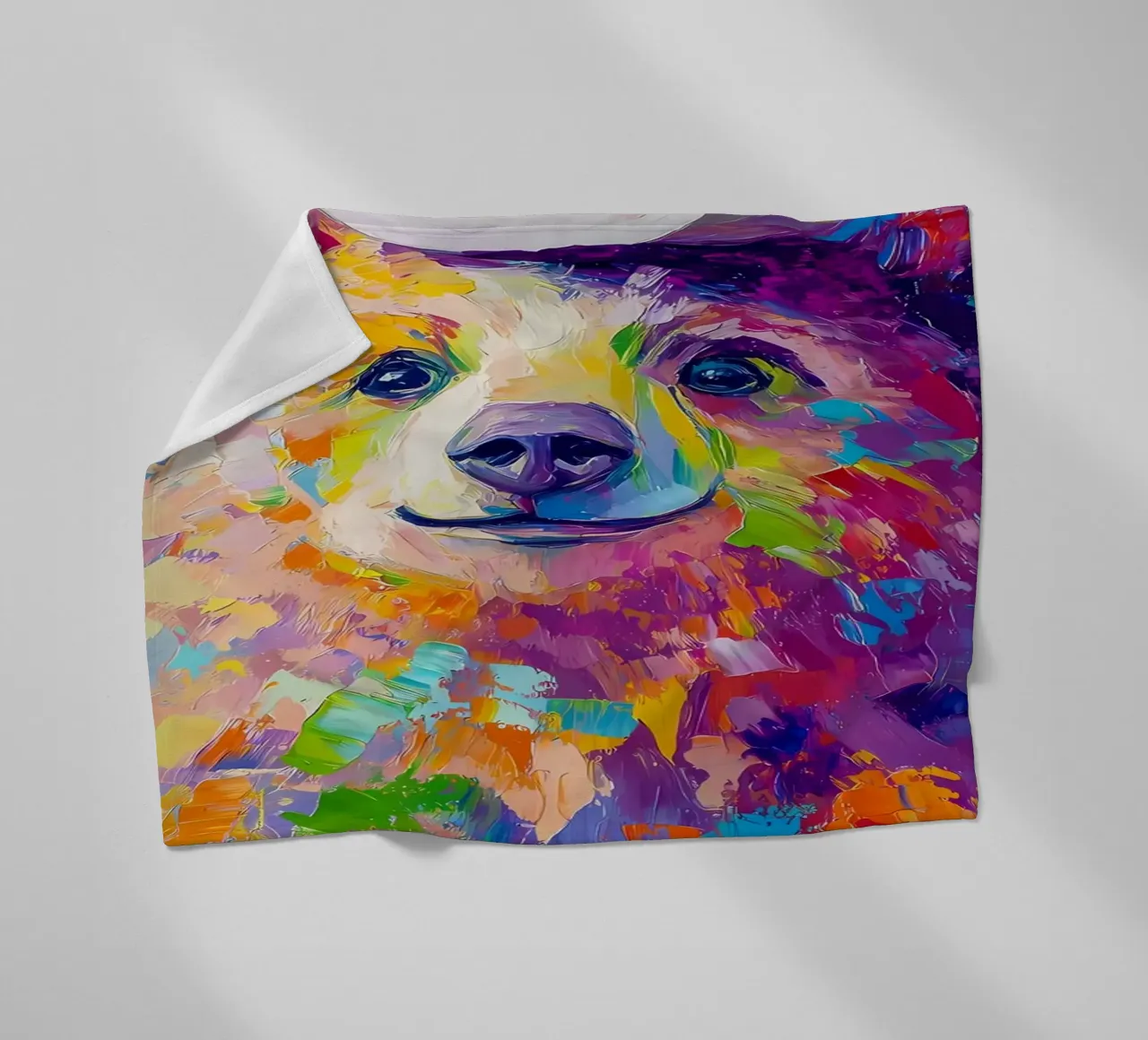 Orso con carta igienica coperta in pile da Adrian Patel