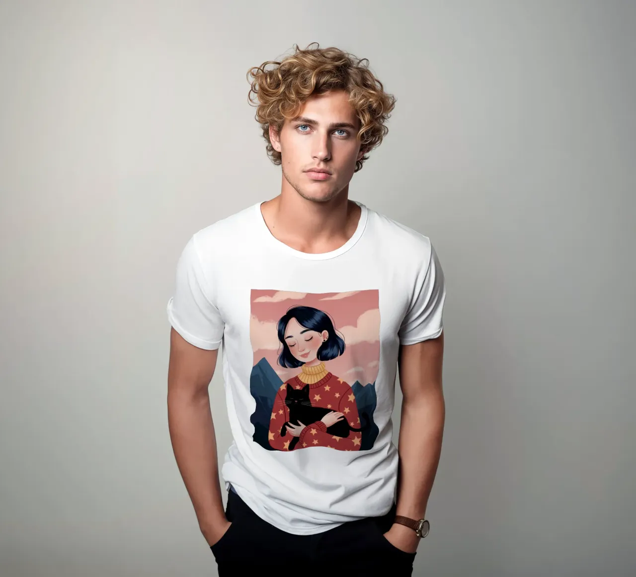 Ritratto del compagno di montagna t-shirt da Lumina Vision