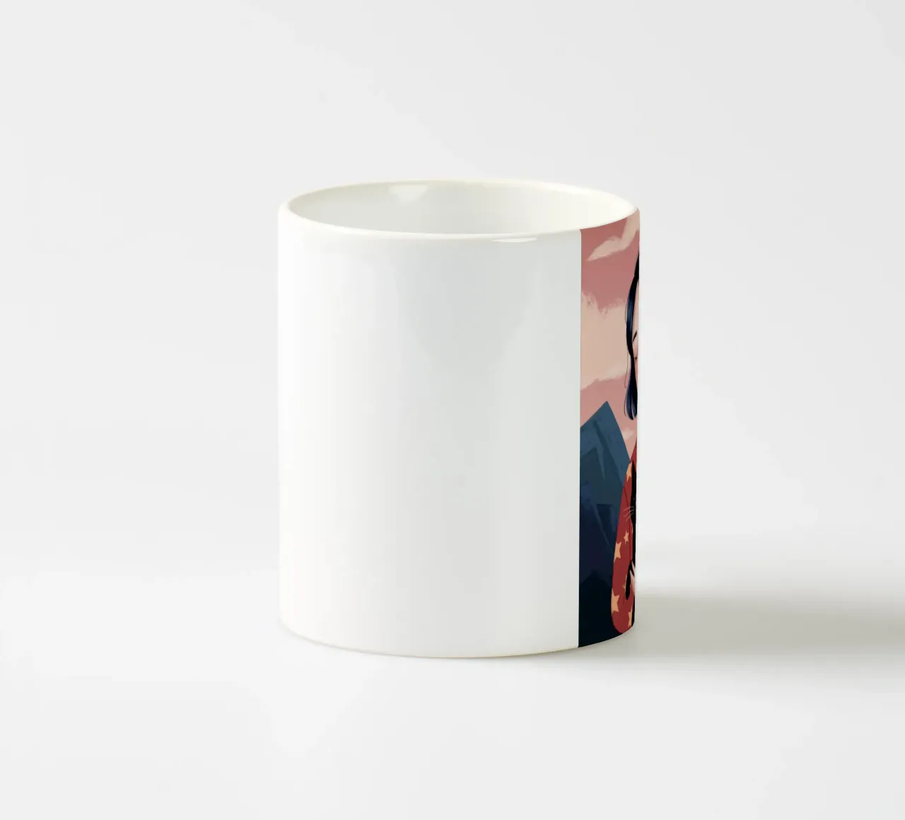 Ritratto del compagno di montagna tazza in ceramica da Lumina Vision