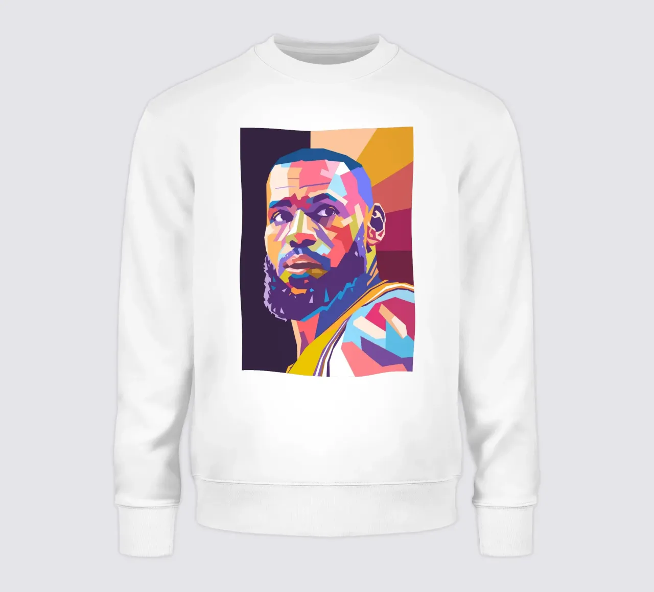 L'iconico giocatore di basket Lebron James pop art felpa da Hantamrata
