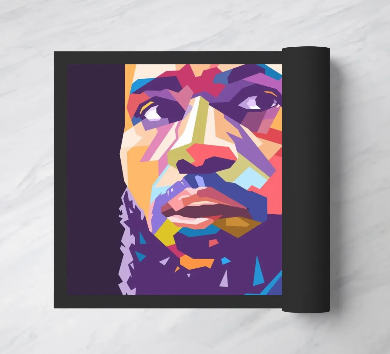 L'iconico giocatore di basket Lebron James pop art zerbino da Hantamrata