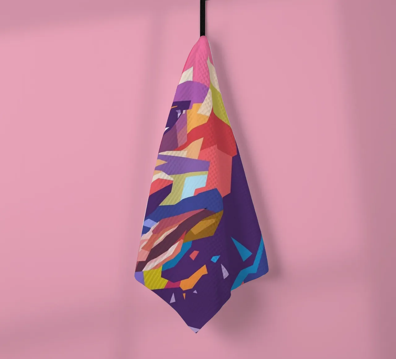 L'iconico giocatore di basket Lebron James pop art canovaccio da cucina da Hantamrata