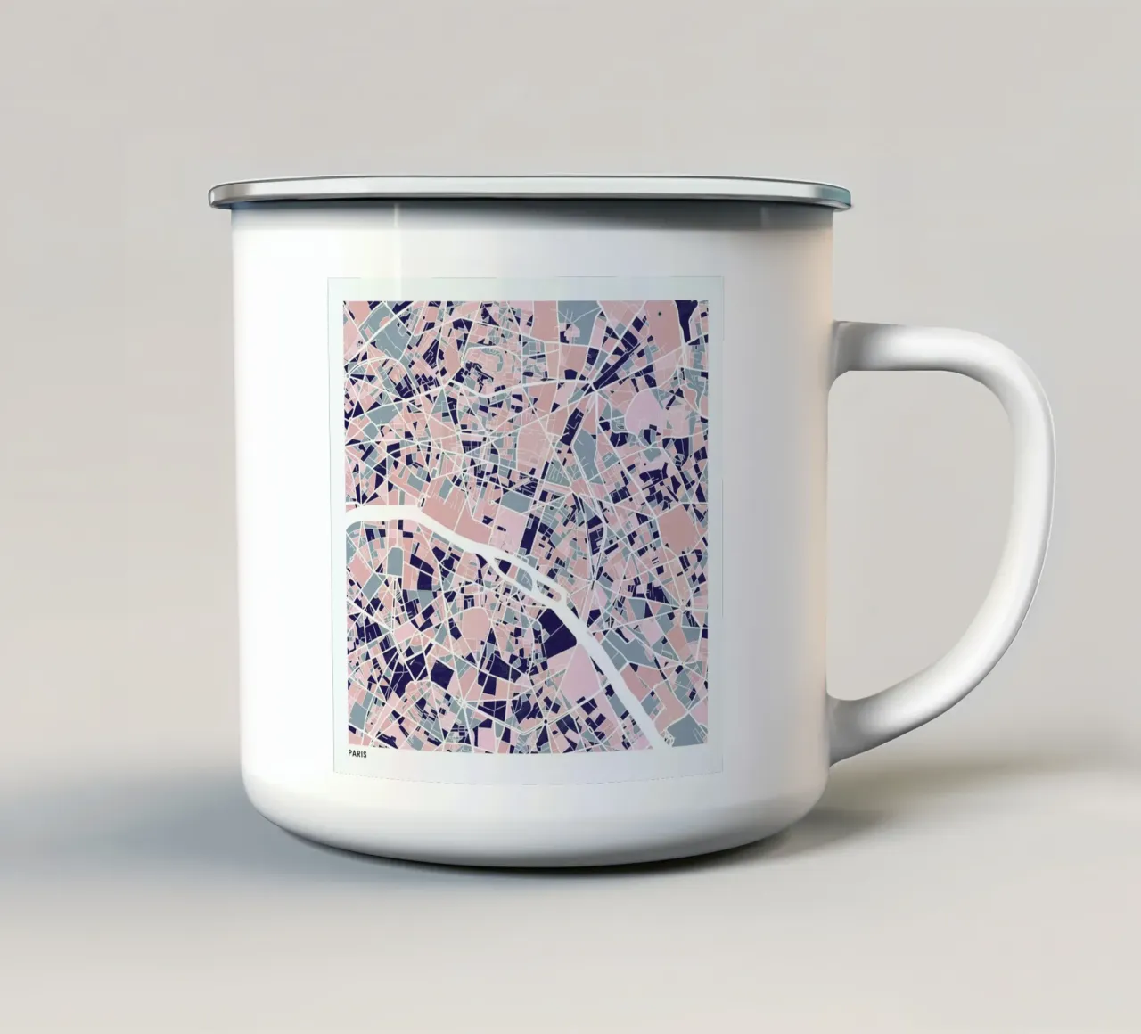 Paris III tazza in smalto da The Cartography Collection
