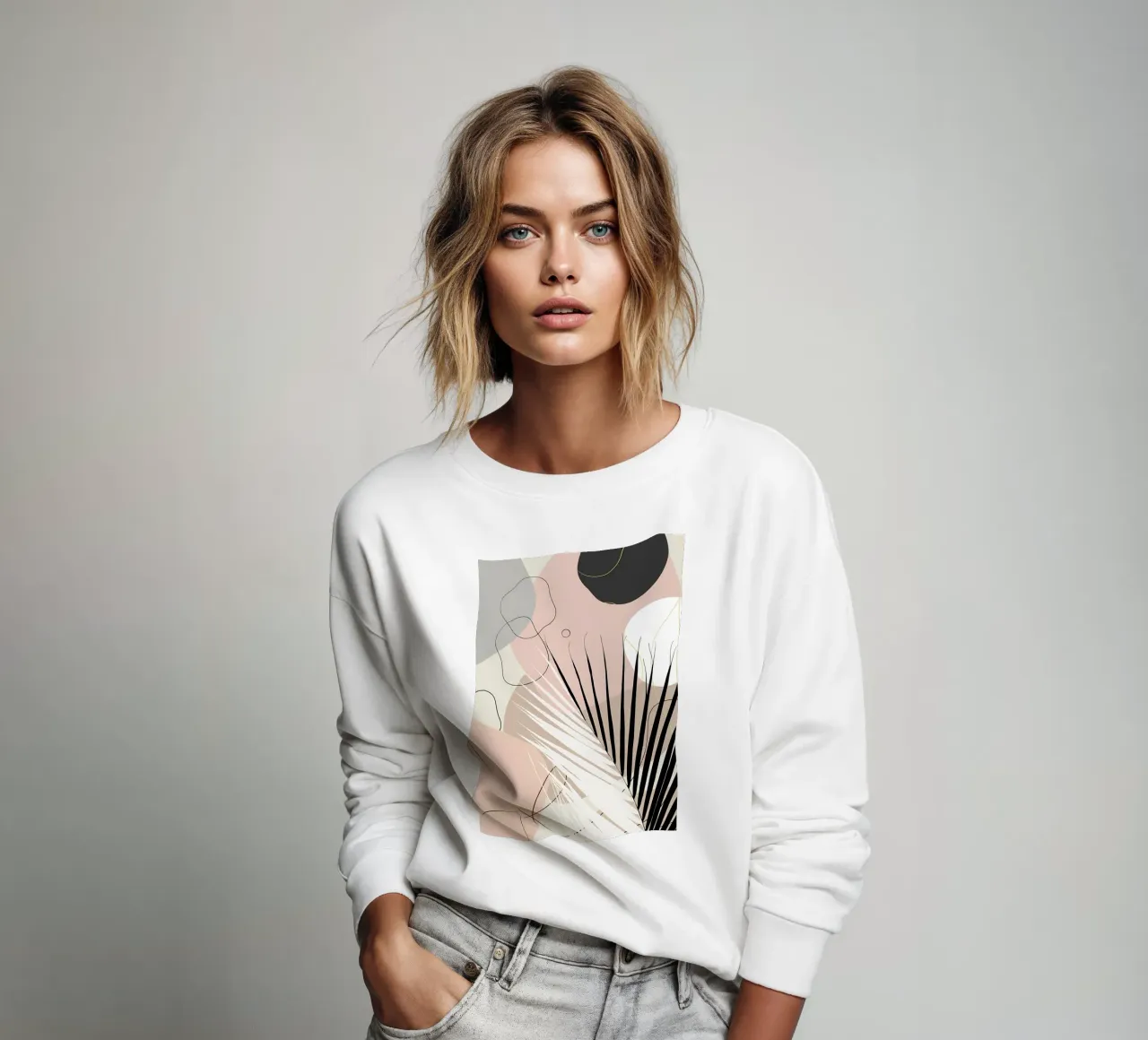 Minimo Yin Yang Palm 1 felpa da Aiden Garcia