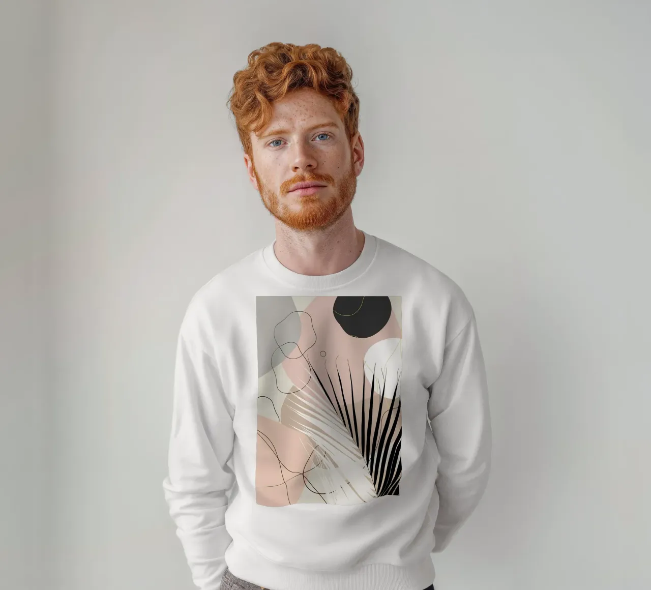 Minimo Yin Yang Palm 1 felpa da Aiden Garcia