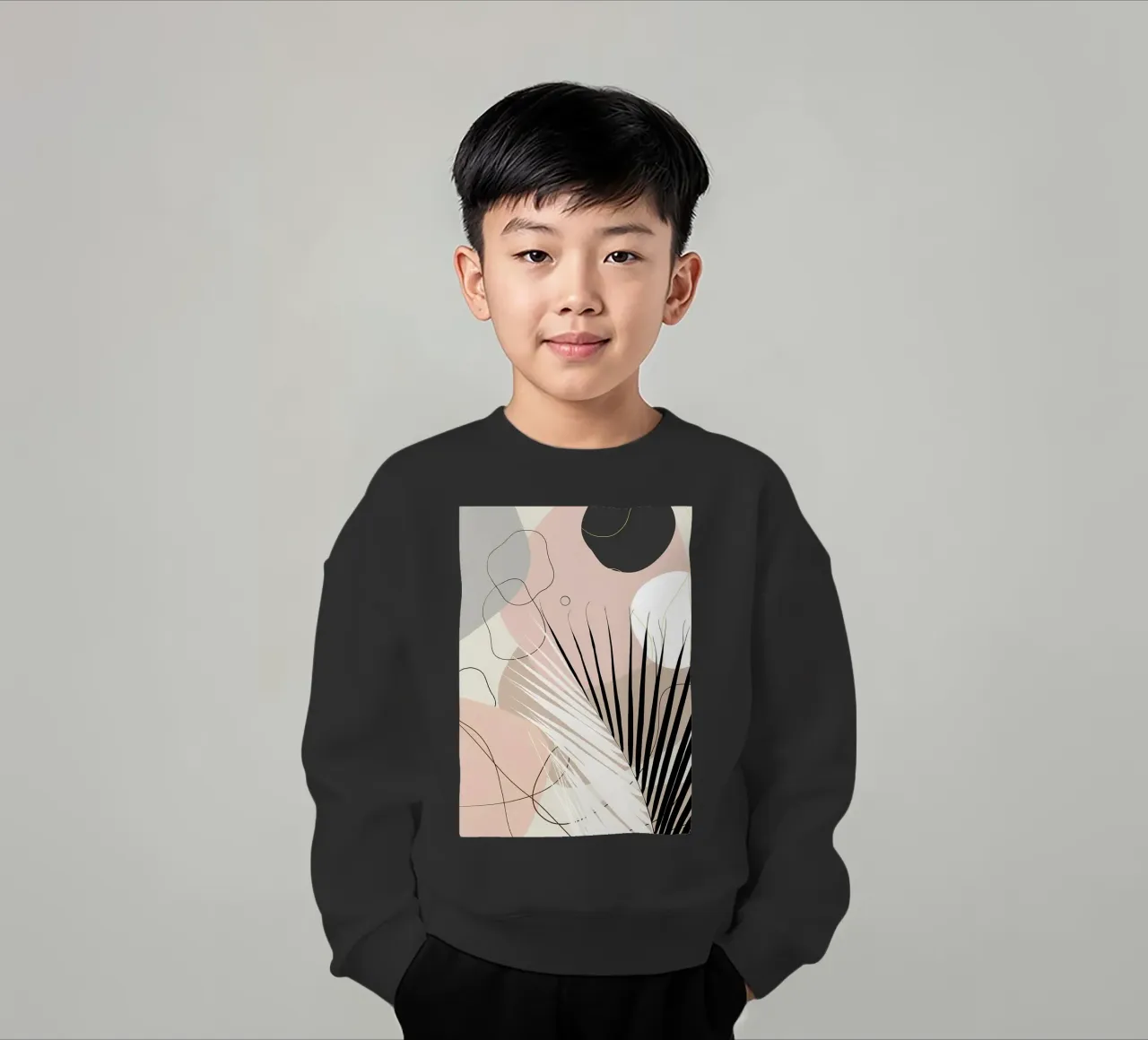 Minimo Yin Yang Palm 1 felpa bambino da Aiden Garcia