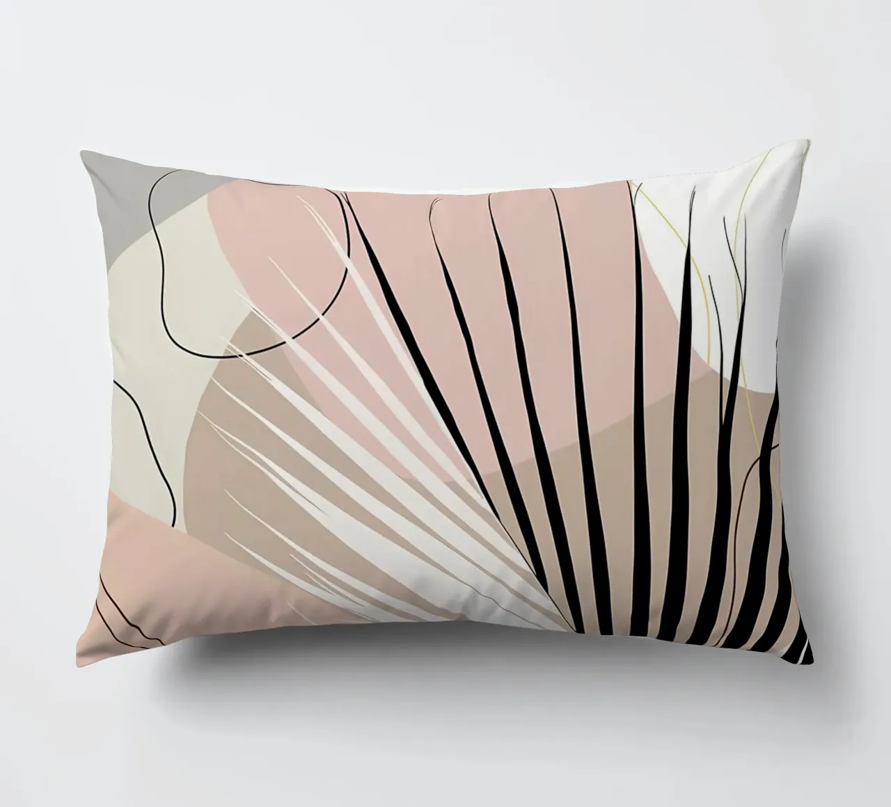 Minimo Yin Yang Palm 1 cuscino da Aiden Garcia