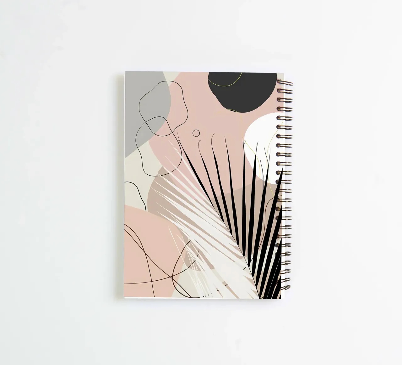 Minimum Yin Yang Palm 1 spiral notebook by Aiden Garcia