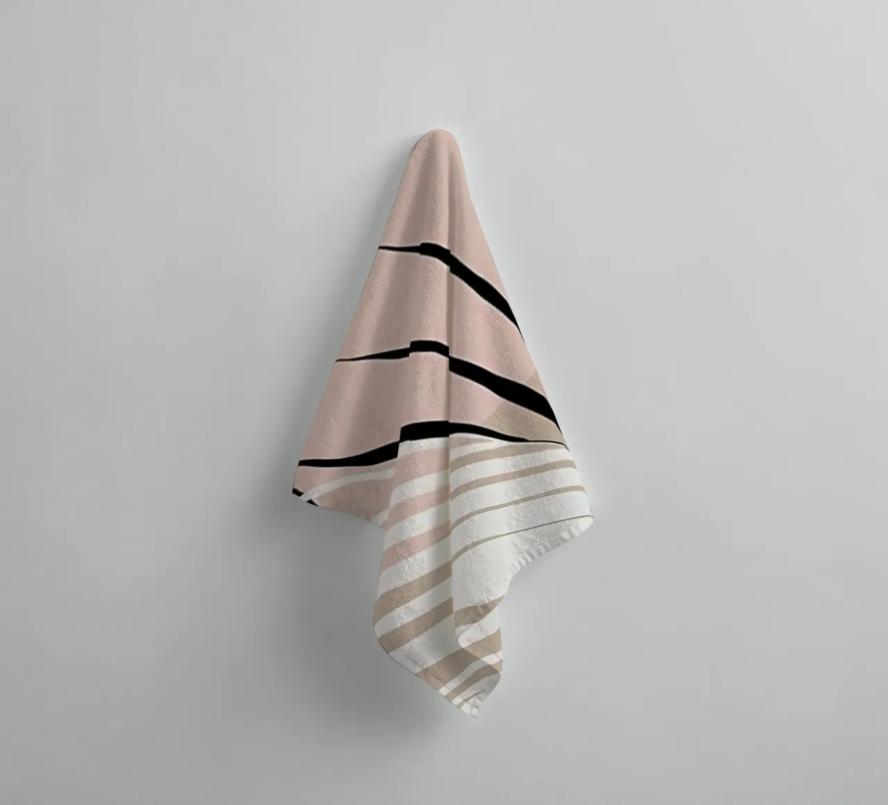 Minimum Yin Yang Palm 1 towel by Aiden Garcia