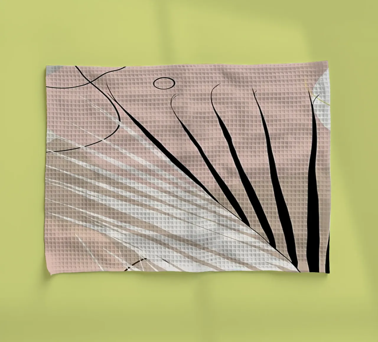 Minimo Yin Yang Palm 1 canovaccio da cucina da Aiden Garcia