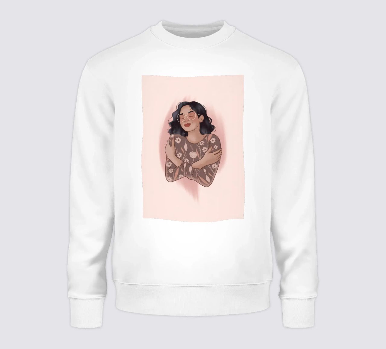 Gemütliche Umarmung Porträt Sweatshirt von Lumina Vision