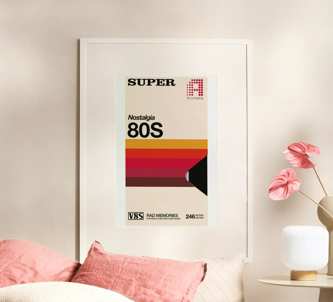 Super Tape poster con telaio in alluminio da Matheus Lopes Castro