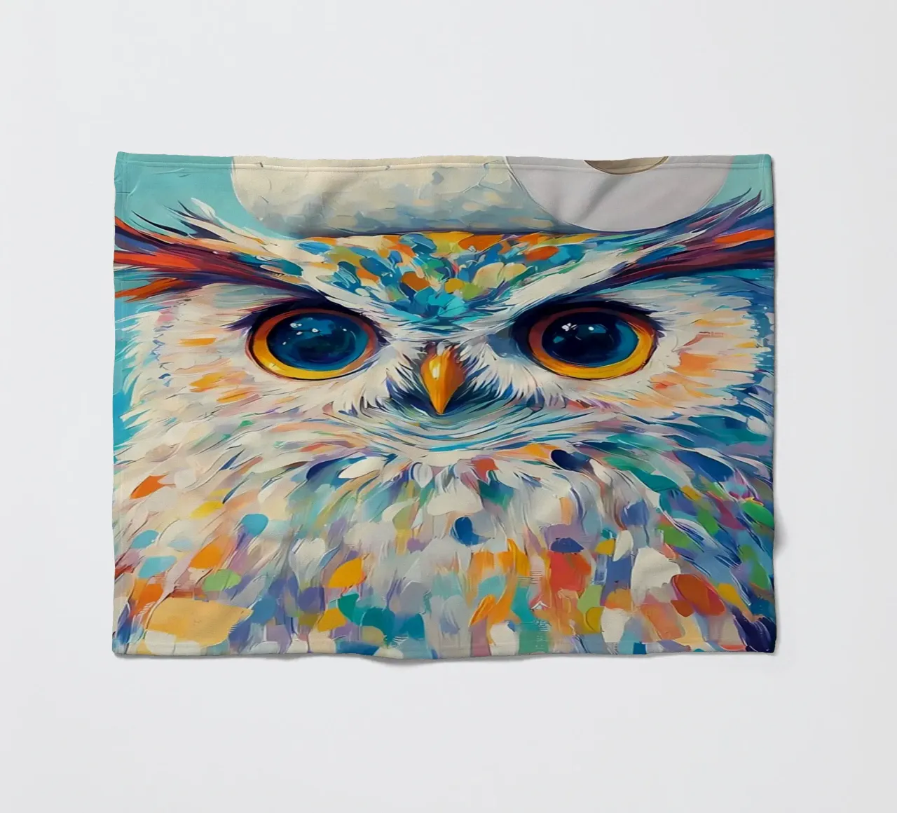Eule mit Toilettenpapier Fleecedecke von Adrian Patel