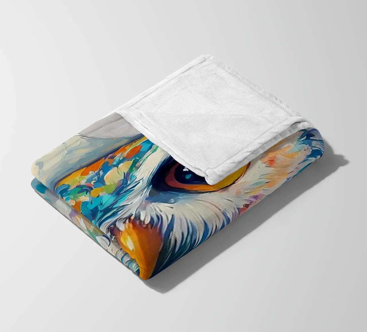 Eule mit Toilettenpapier Fleecedecke von Adrian Patel