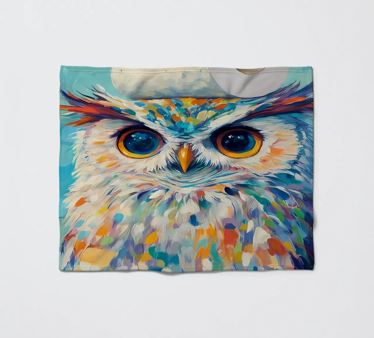 Eule mit Toilettenpapier Fleecedecke von Adrian Patel