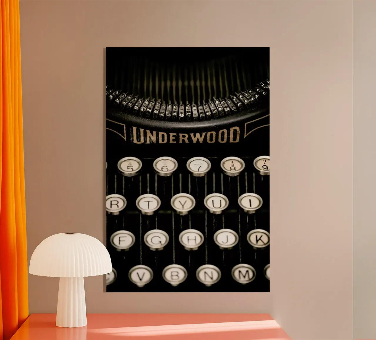 Underwood Typewriter plexiglass da Magdalena Martin Photography