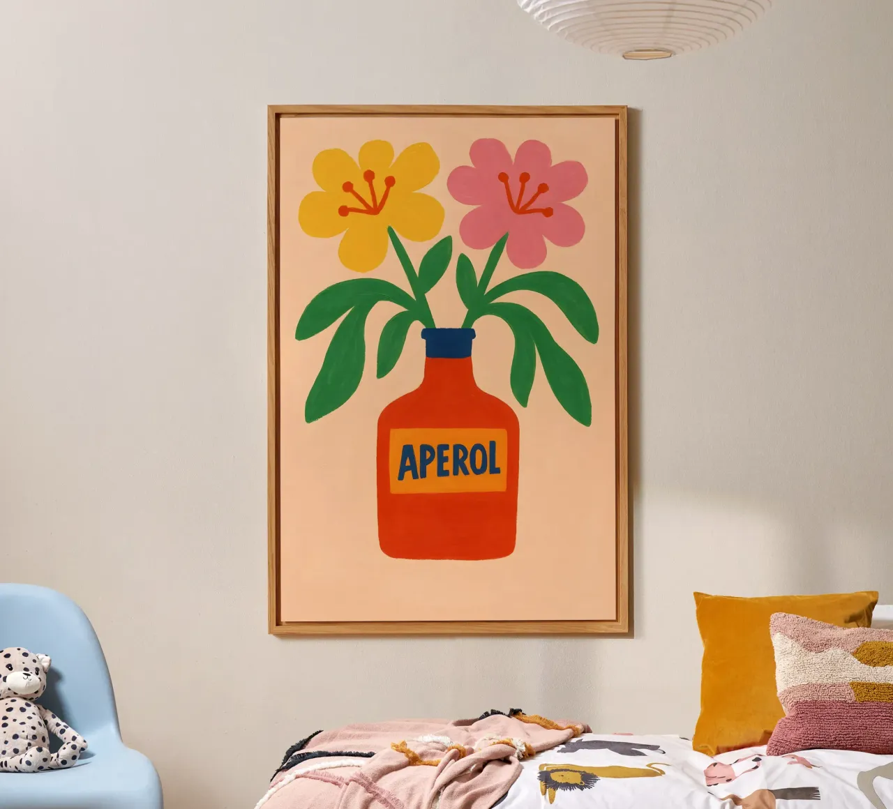 Aperol Bloom – Italian Summer in a Bottle alluminio dibond da Grande Bellezza