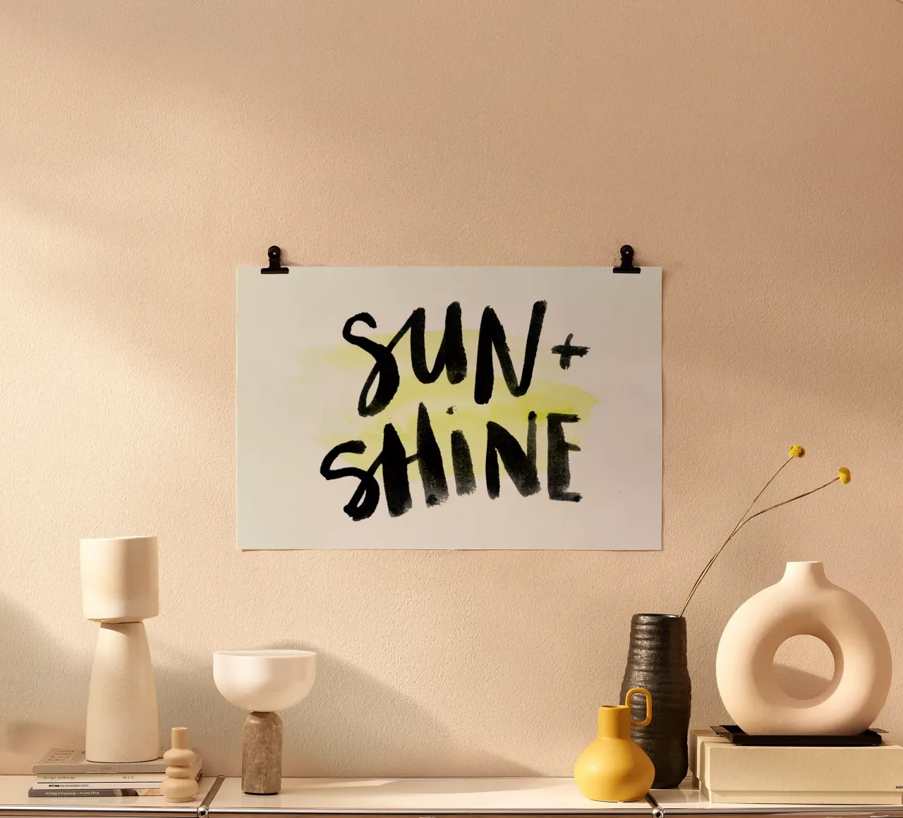 Sunshine poster con telaio in alluminio da Dead Language